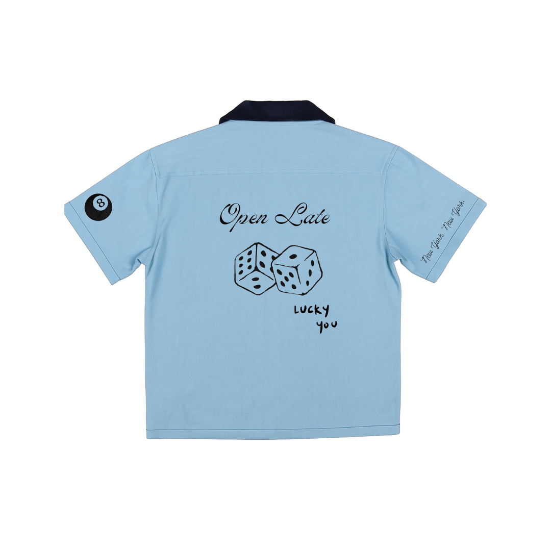 Lucky Shirt - Sky Blue Linen