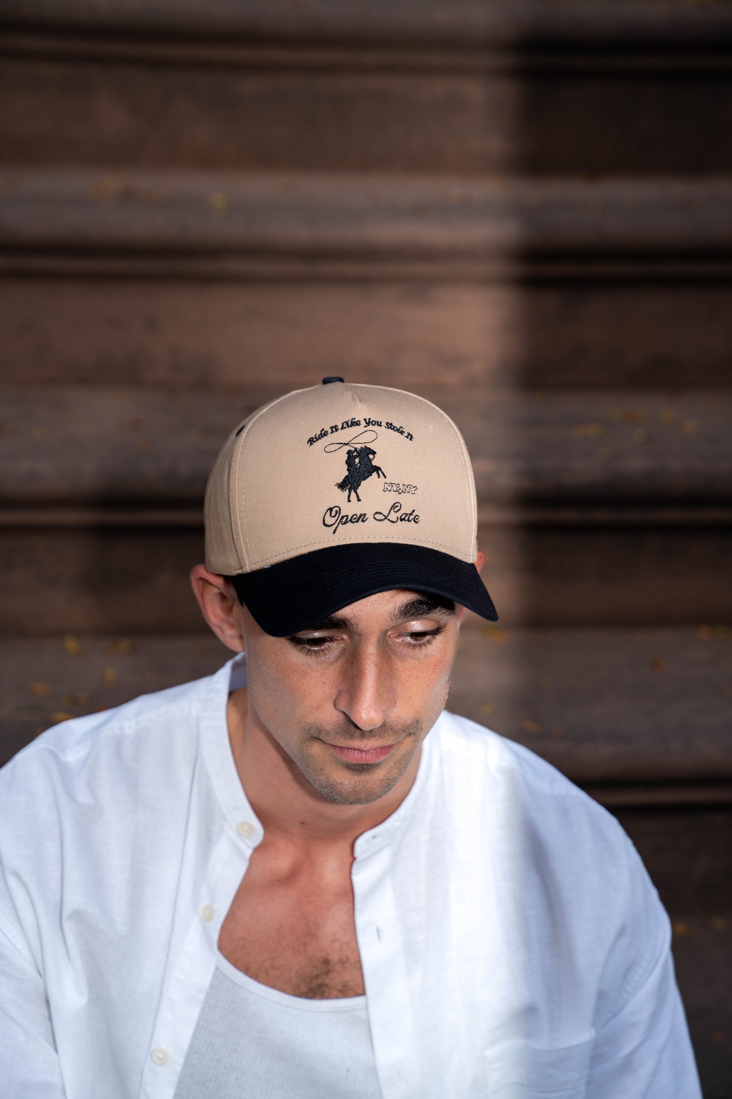Rodeo Hat - Khaki/Black