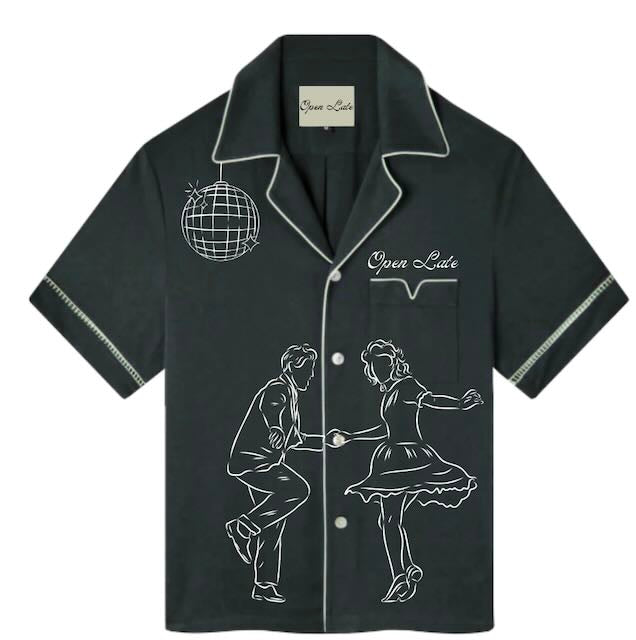 Dance Party Shirt - Black Linen