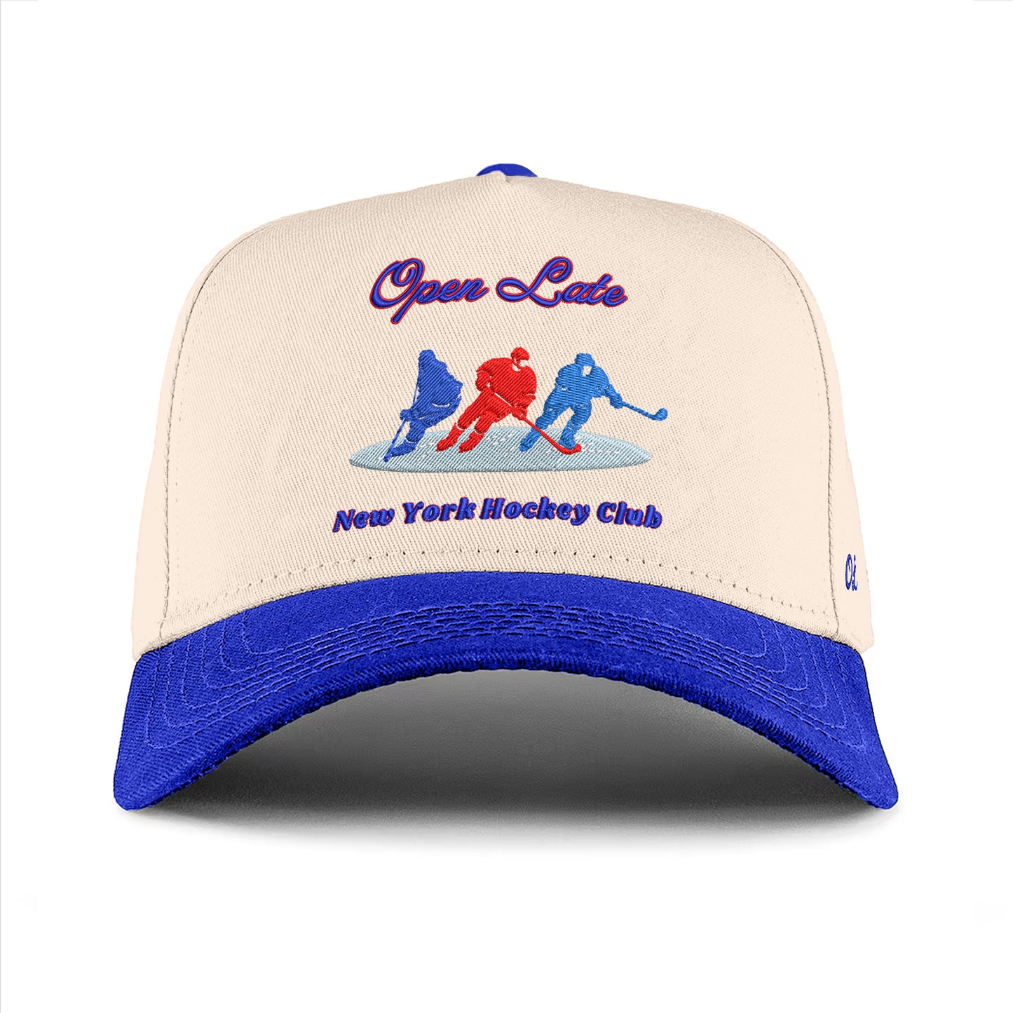 NY Hockey Club Hat - Natural/Blue