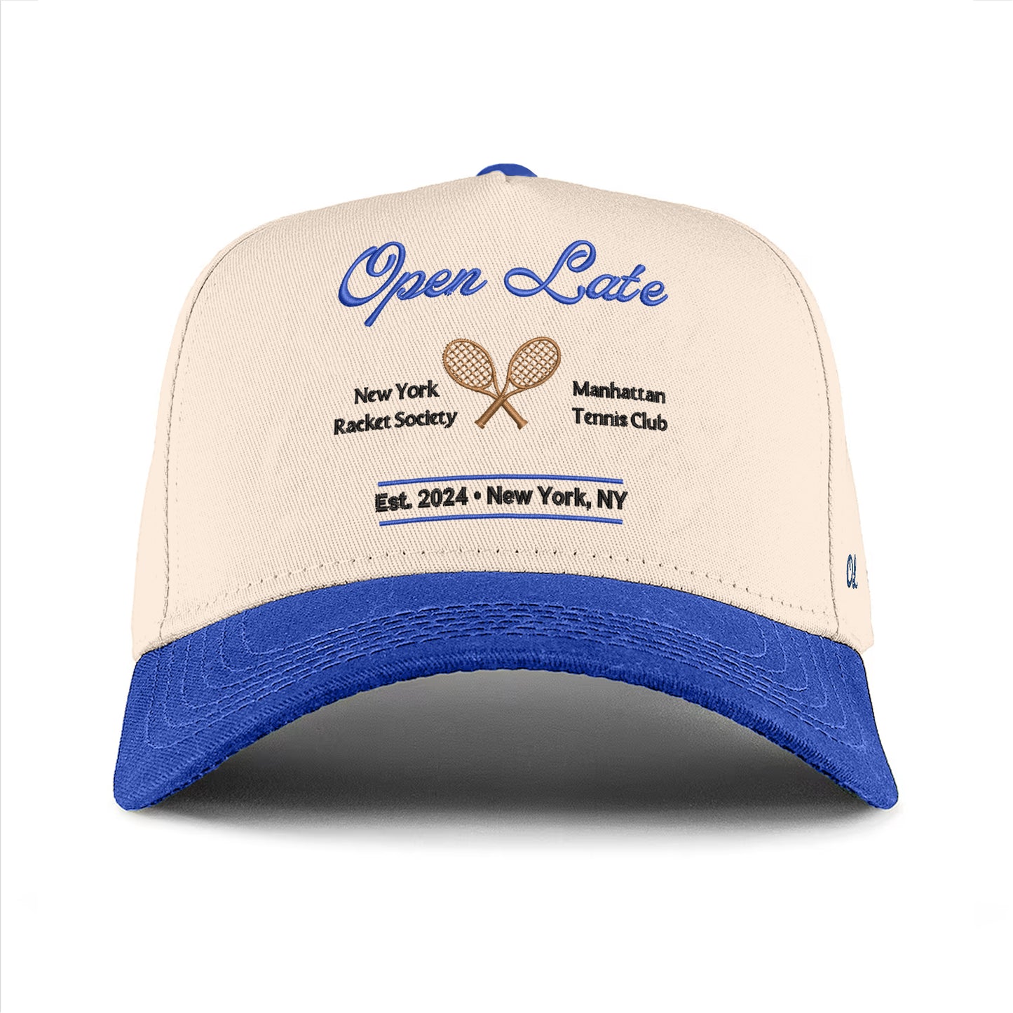 Tennis Club Hat - Natural/Blue
